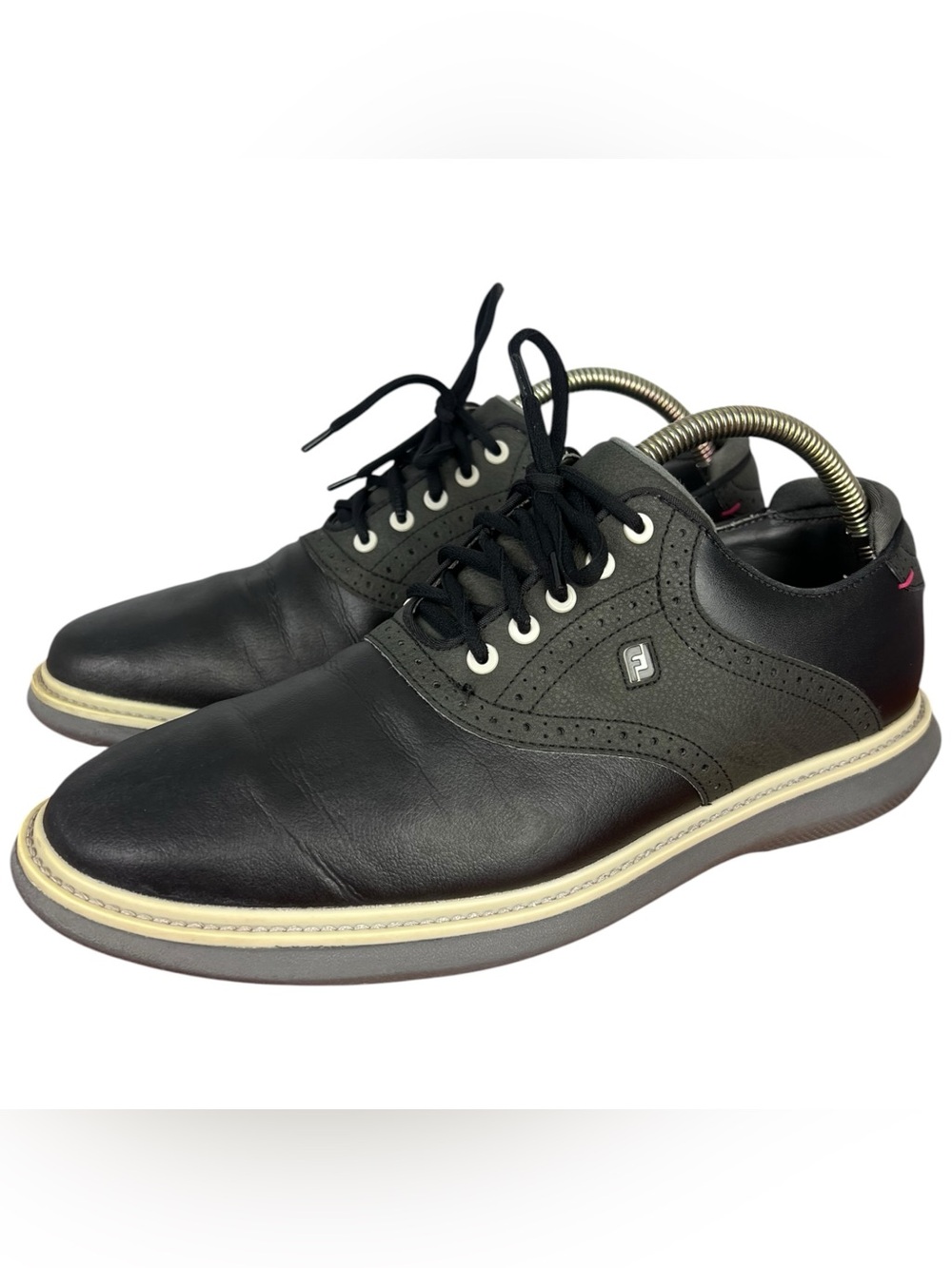 FootJoy Men's Traditions Golf Shoes Lace-Up Low Top Black 57904 10.5 M